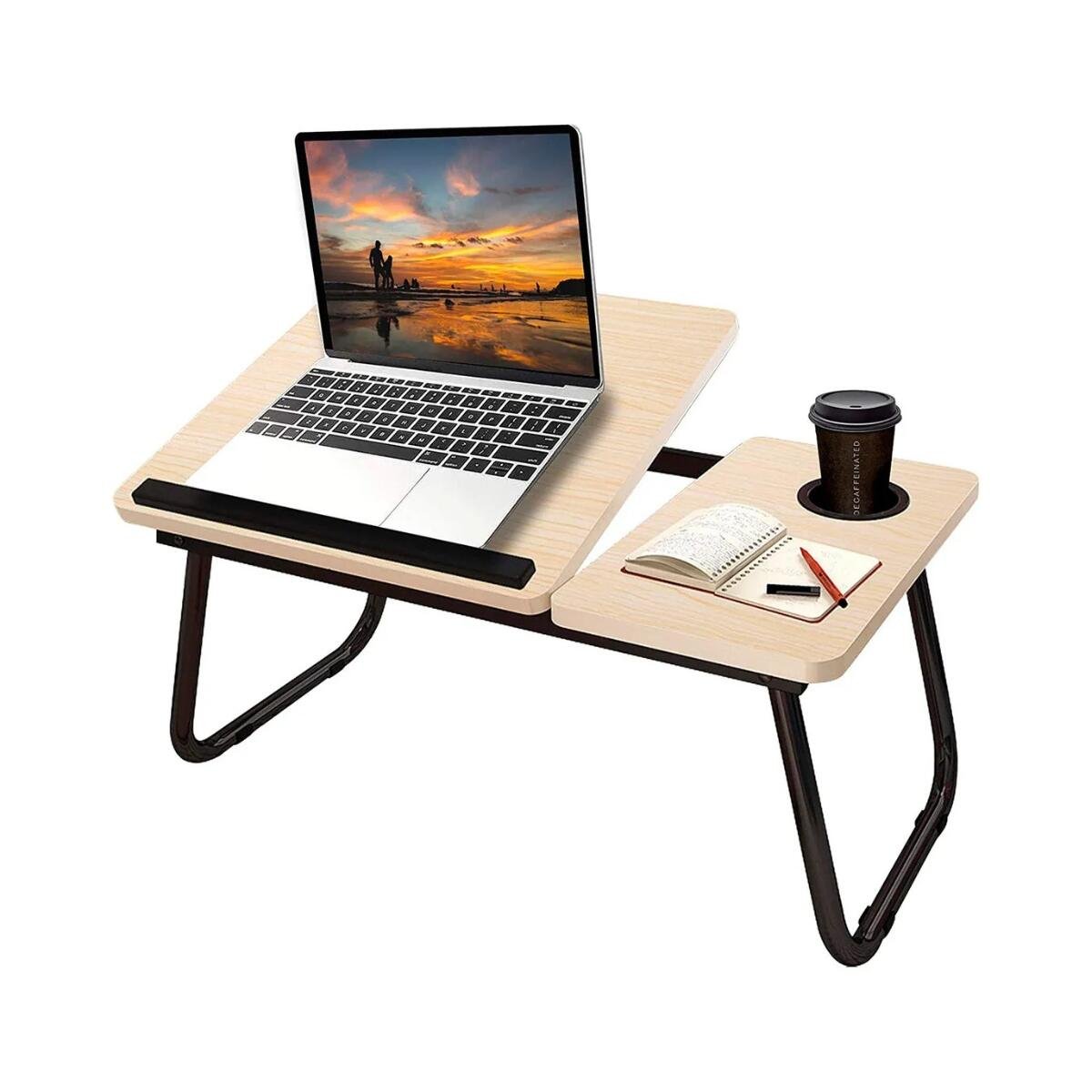 Mesa Plegable para Portátil con Portavaso